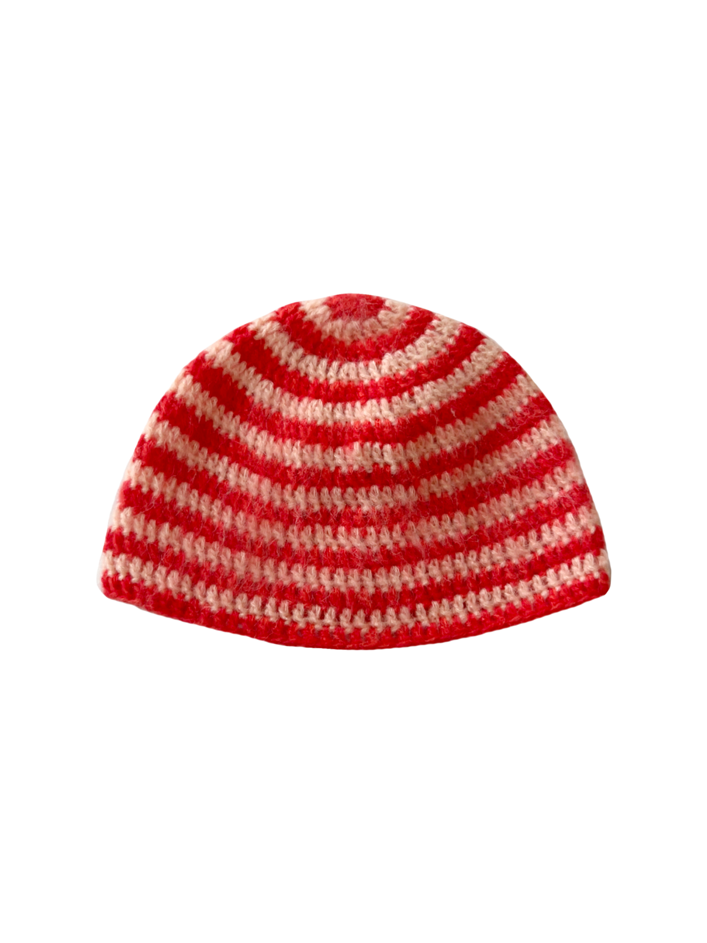 Maraschino Mohair Skull Beanie