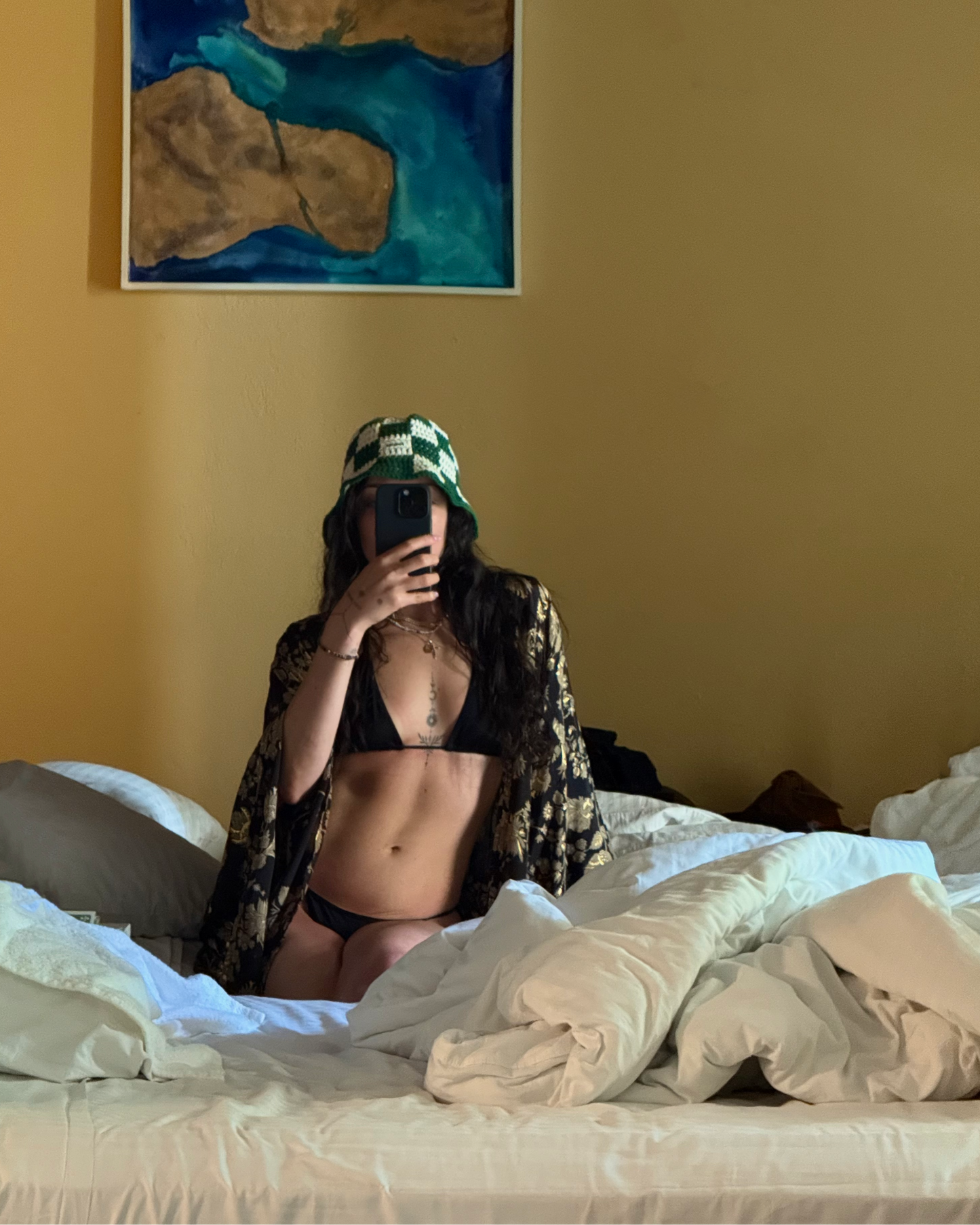 Avocado Crochet Bucket Hat