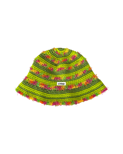 Fuzzy Kiwi Crochet Bucket Hat * LIMITED EDITION
