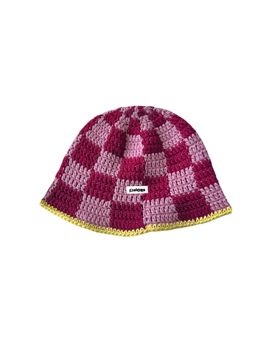 Cherry Lemon Twist Crochet Bucket Hat