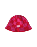 Raspberry Crochet Bucket Hat