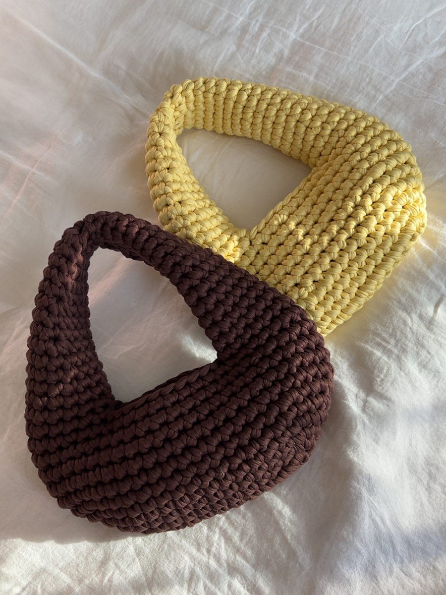 Espresso Martini Crochet Shoulder Bag
