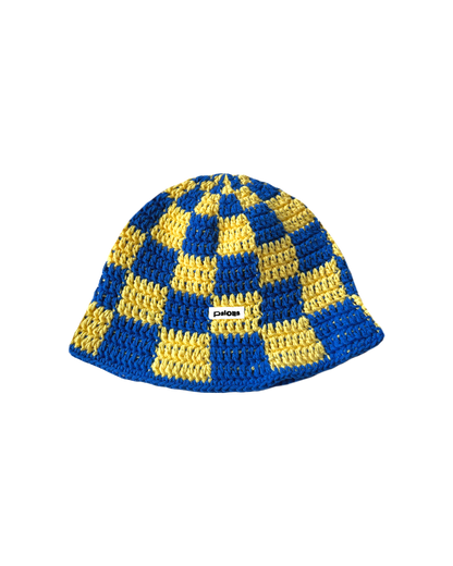 Blue Maracuja Crochet Bucket Hat