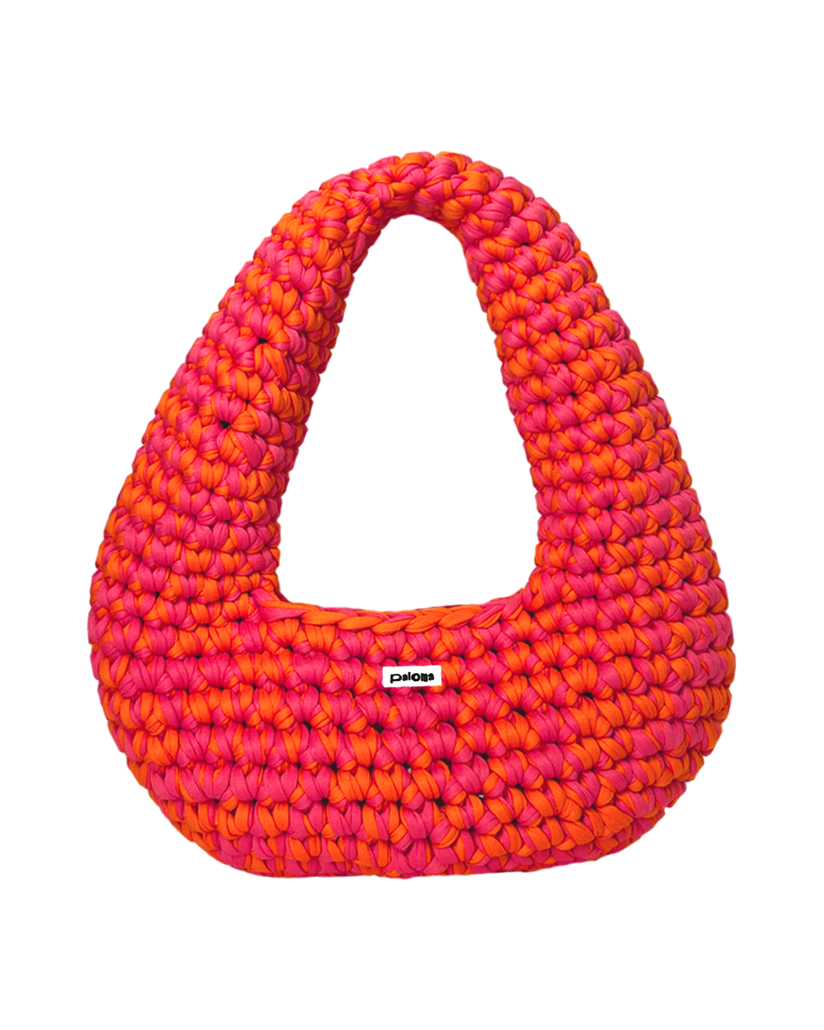 Peach Bellini Crochet Shoulder Bag