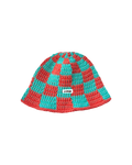 Coral Crochet Bucket Hat