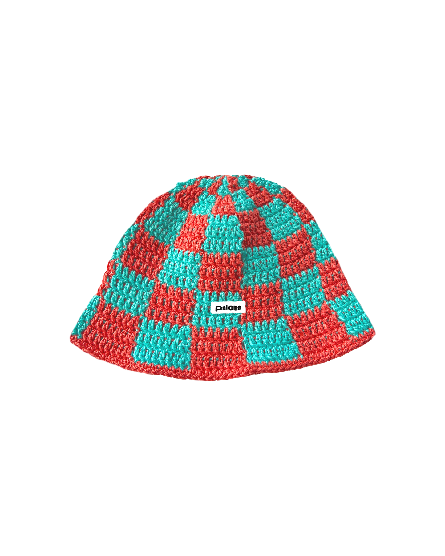 Coral Crochet Bucket Hat
