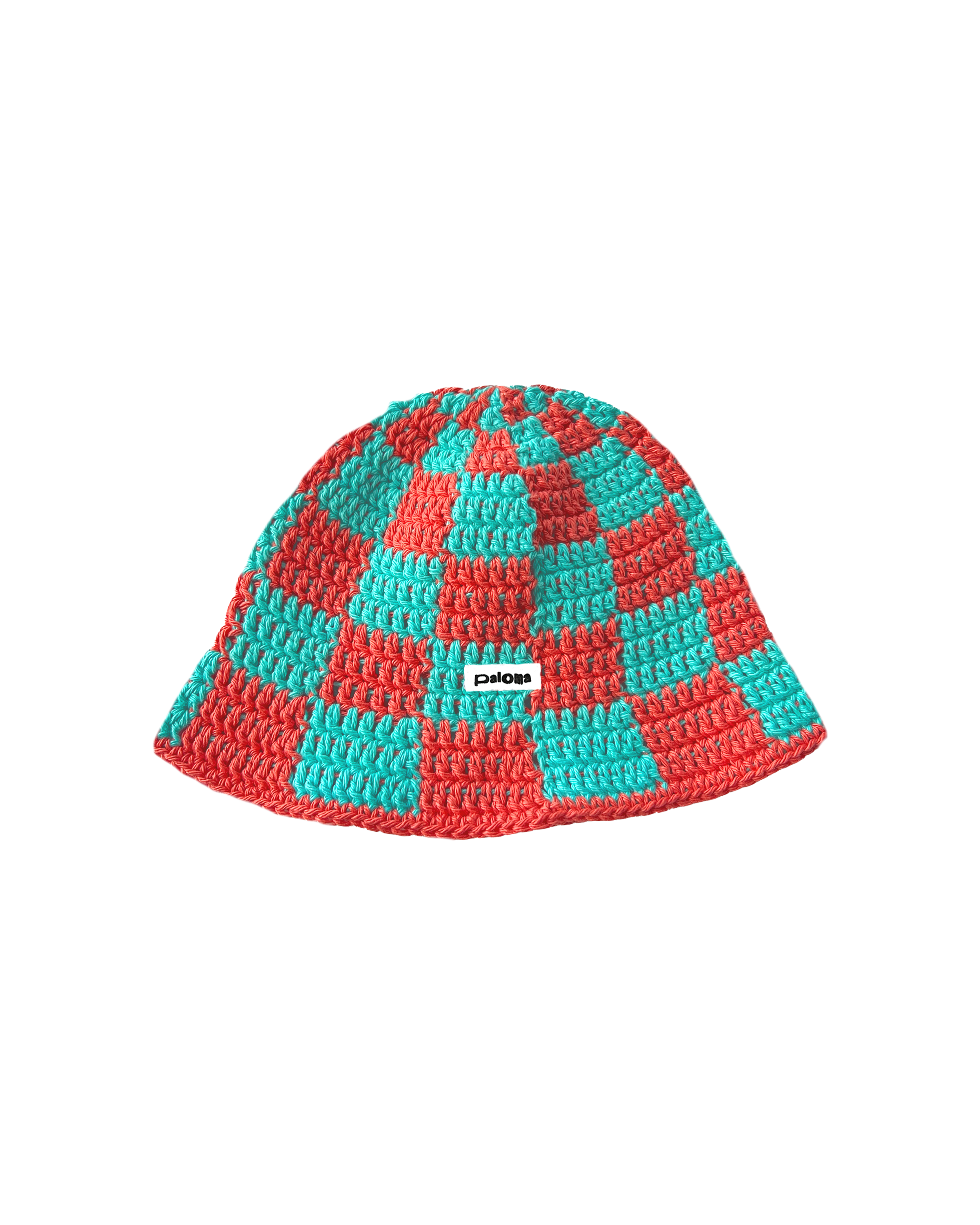 Coral Crochet Bucket Hat